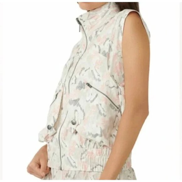 FP Movement Off the Grid Vest Womens Large Free People‎ Pink Gray Outdoor Hiking - Picture 2 of 14